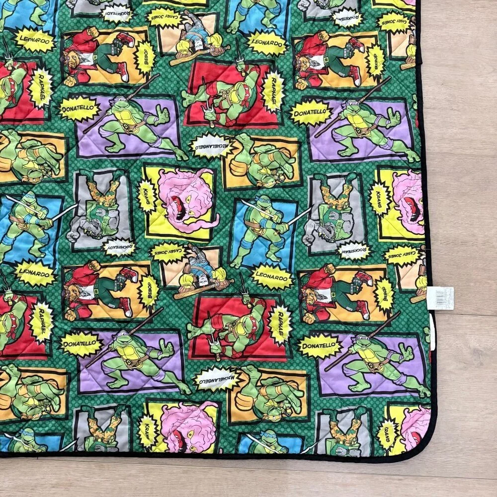 Teenage Mutant Ninja Turtles TMNT 2014 Double Sided Quilt Lap Blanket 42